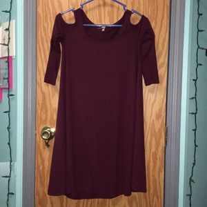 Burgundy Dress